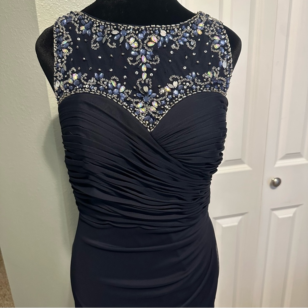 Deep navy blue dress